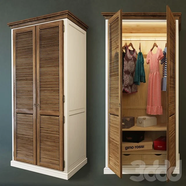 Wardrobe 2-door Folk. Wellige